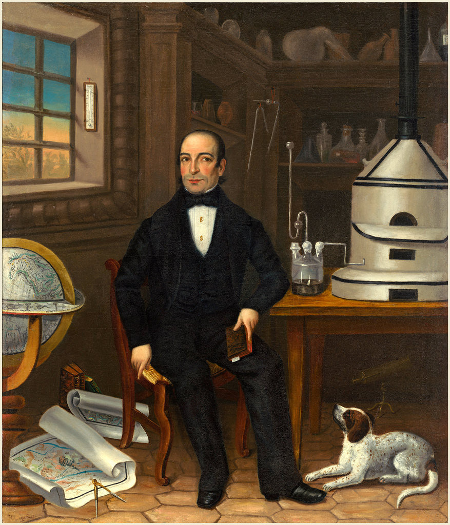 Detail of Man of Science, 1839 by Anonymous