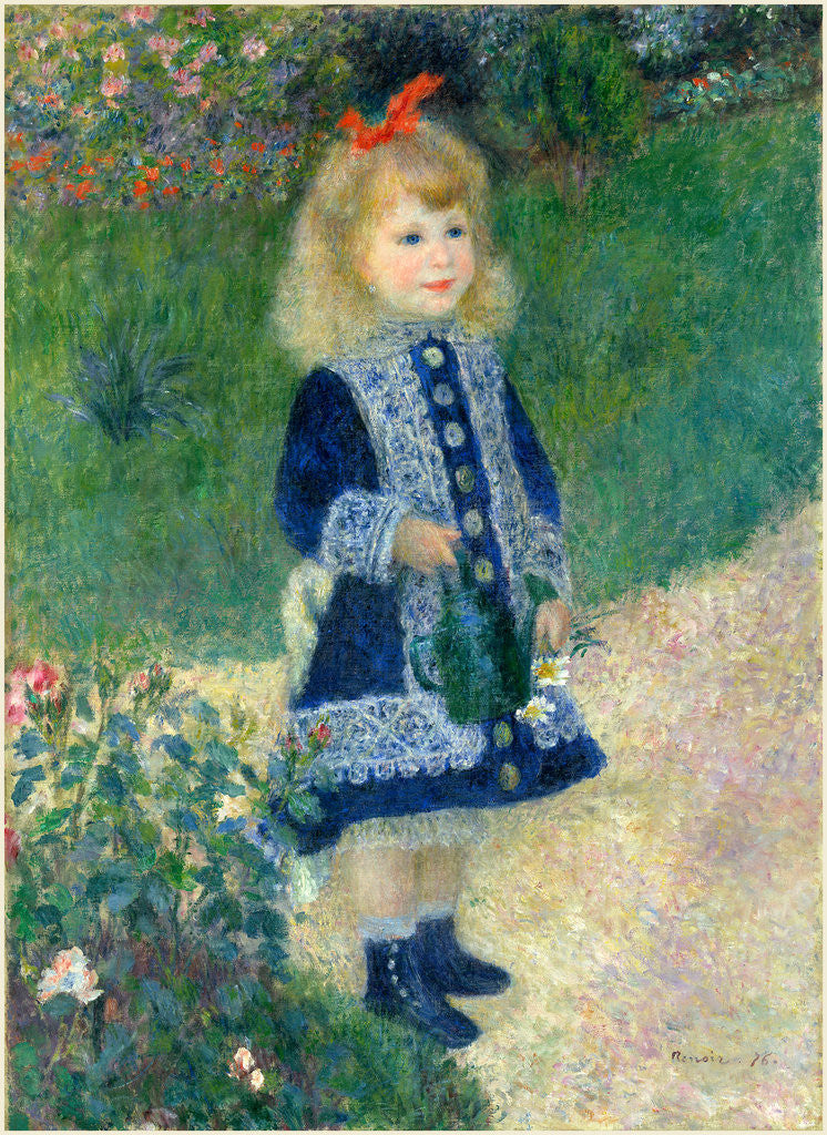 Detail of A Girl with a Watering Can, 1876 by Auguste Renoir