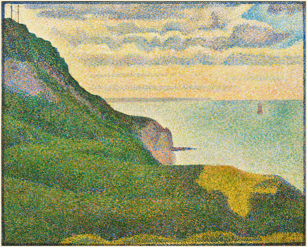 Detail of Seascape at Port-en-Bessin, Normandy, 1888 by Georges Seurat