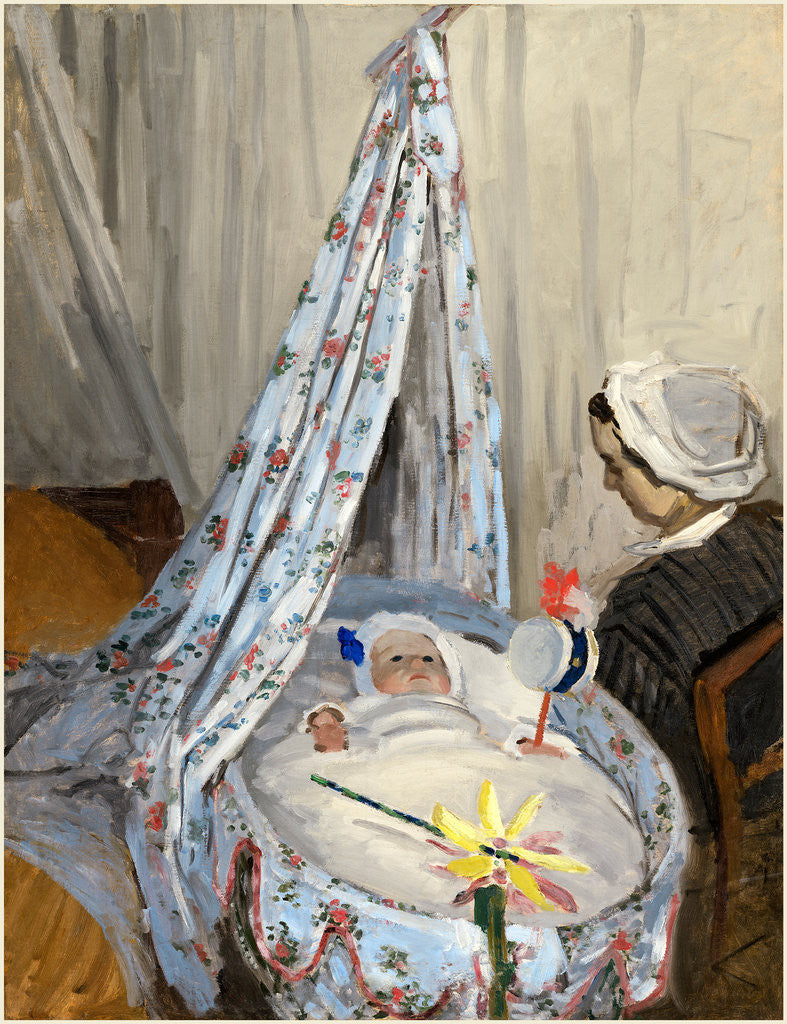 Detail of The Cradle-Camille with the Artist's Son Jean, 1867 by Claude Monet