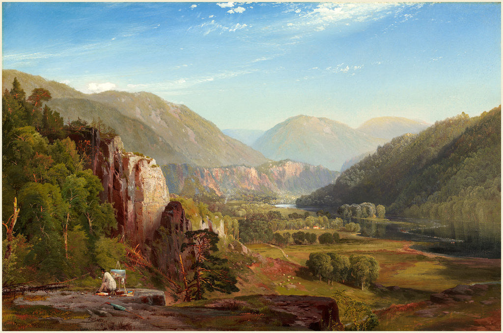 Detail of American, The Juniata, Evening, 1864 by Thomas Moran