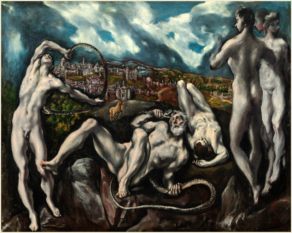 Detail of Laocoön by El Greco