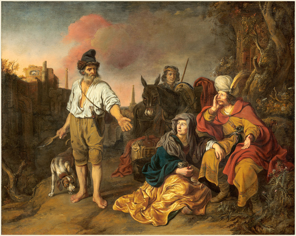 Detail of Dutch, The Levite at Gibeah, probably late 1650s by Gerbrand van den Eeckhout