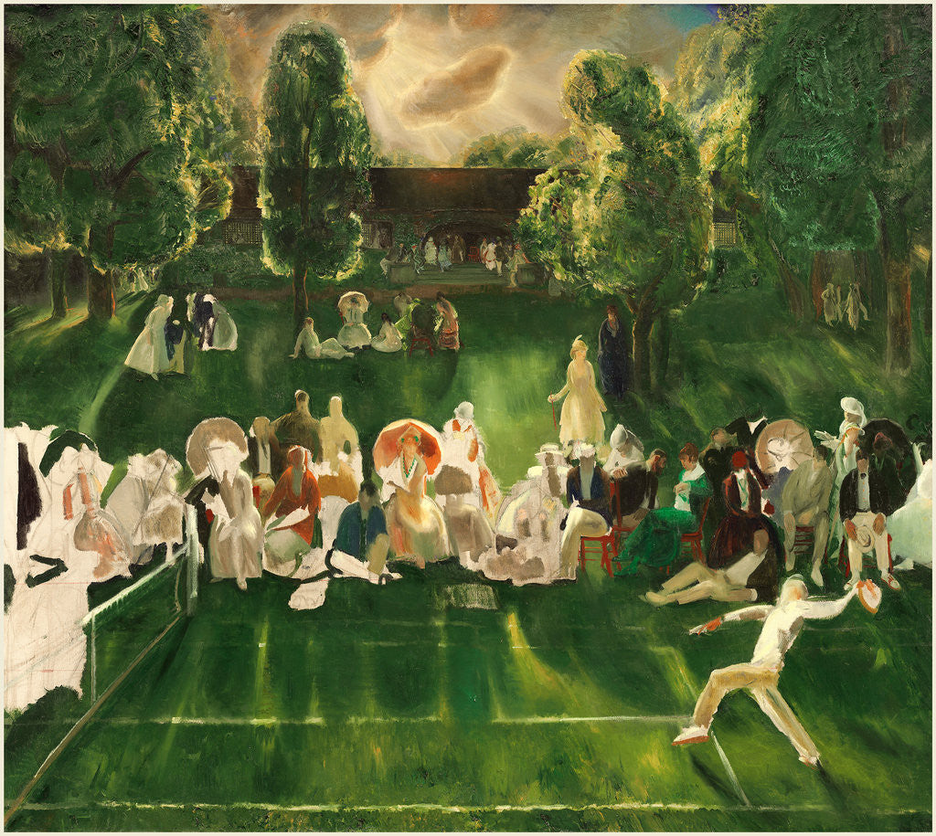 Detail of Tennis Tournament by George Bellows