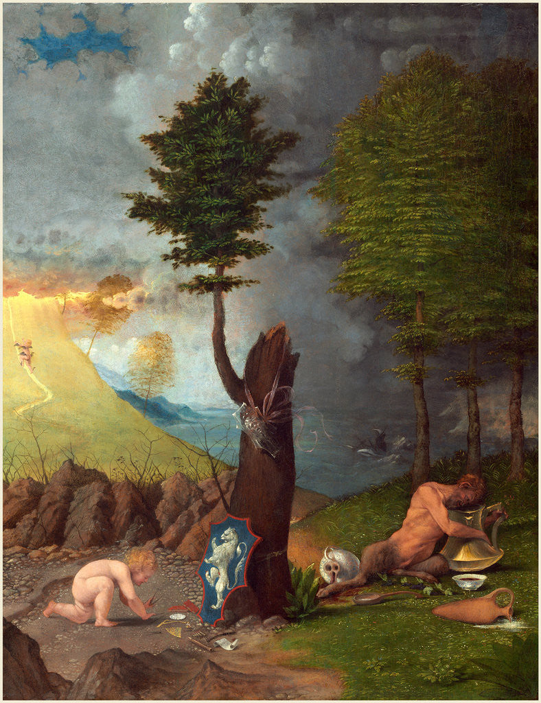 Detail of Italian, Allegory of Virtue and Vice, 1505 by Lorenzo Lotto