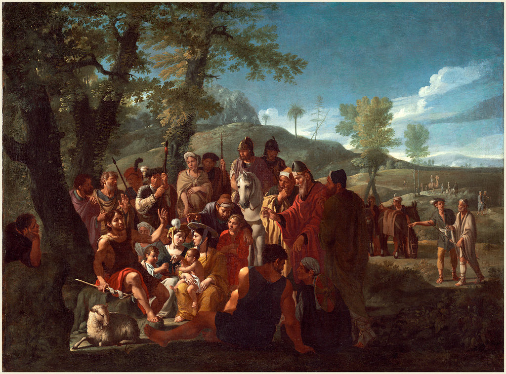 Detail of Flemish, Saint John the Baptist Preaching, c. 1665 by Willem Reuter