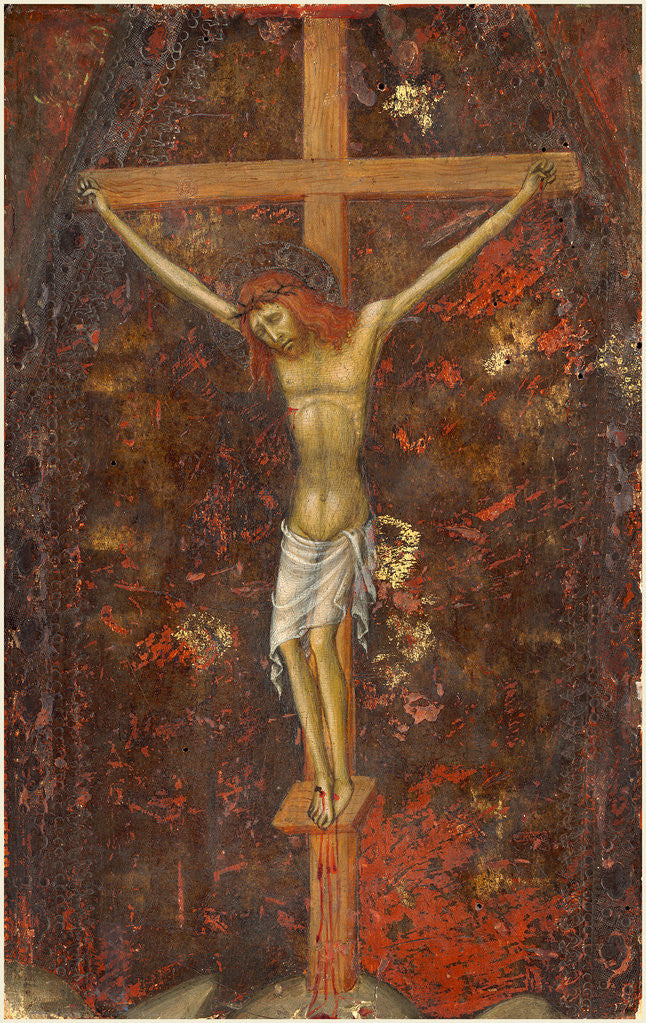 Detail of Italian, The Crucifixion, c. 1415 by Andrea di Bartolo