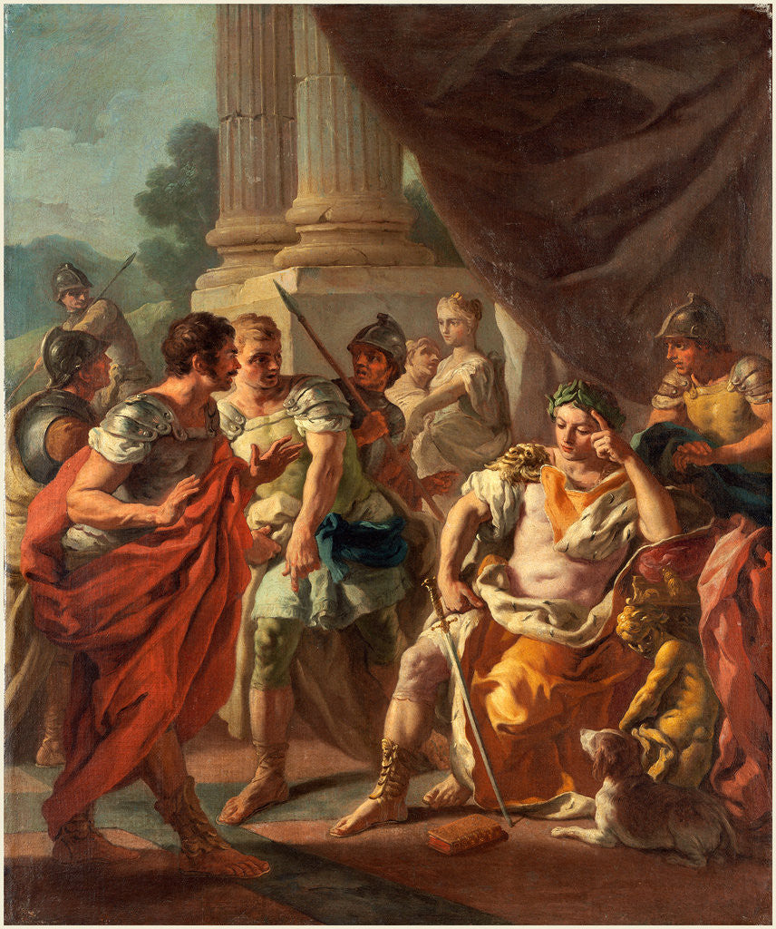 Detail of Alexander Condemning False Praise, 1760s by Francesco de Mura