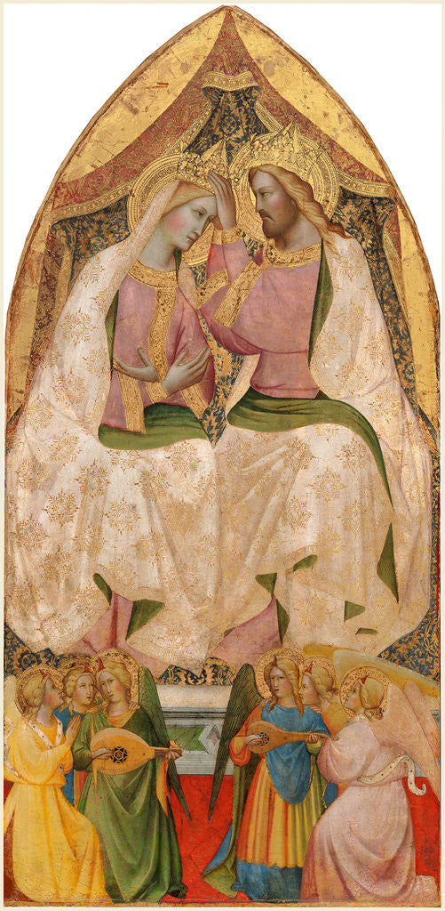 Detail of Italian, The Coronation of the Virgin, probably c. 1370 by Agnolo Gaddi