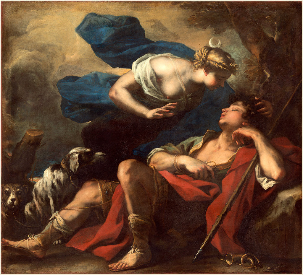 Detail of Italian, Diana and Endymion by Luca Giordano