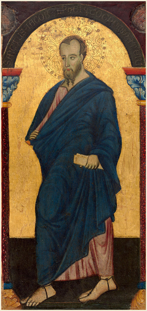 Detail of Italian, Saint James Minor, probably c. 1270-1280 by Master of Saint Francis