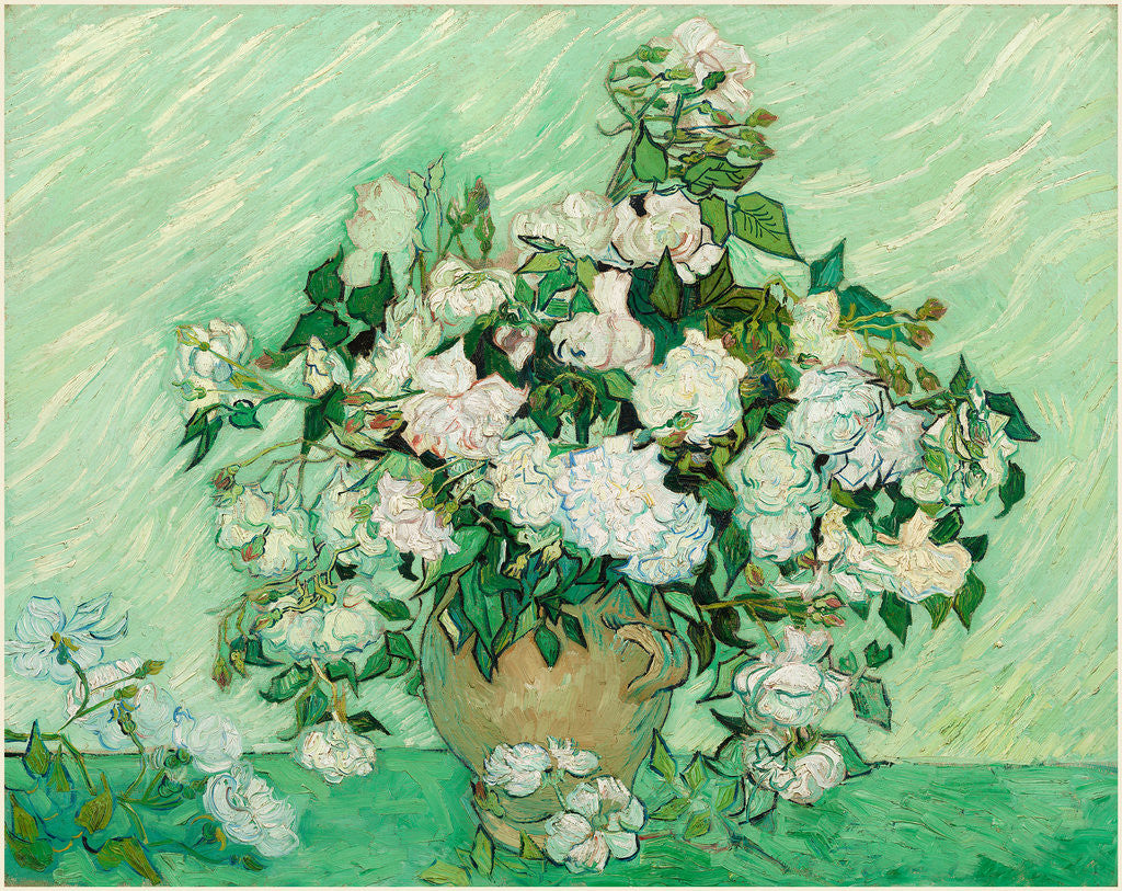 Detail of Dutch, Roses, 1890 by Vincent van Gogh