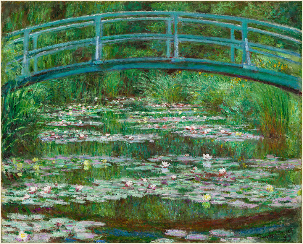 Detail of The Japanese Footbridge, 1899 by Claude Monet