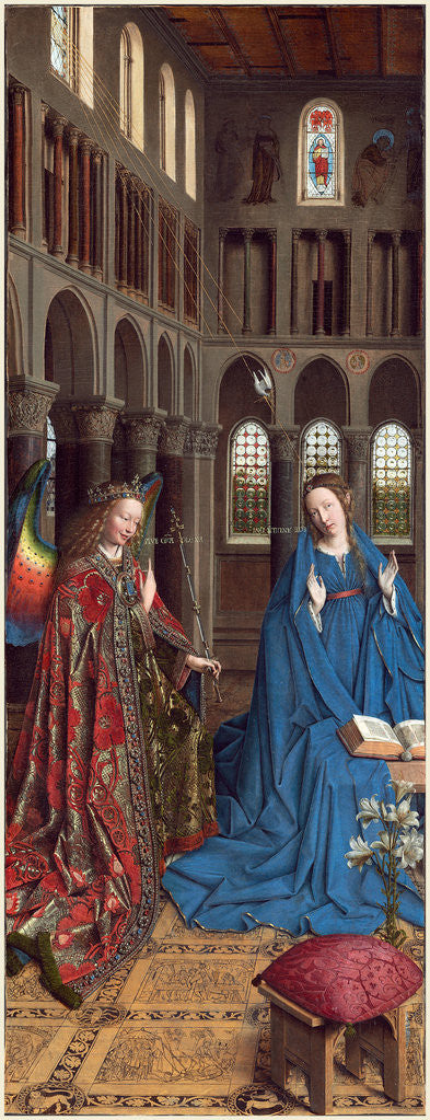 Detail of The Annunciation by Jan van Eyck