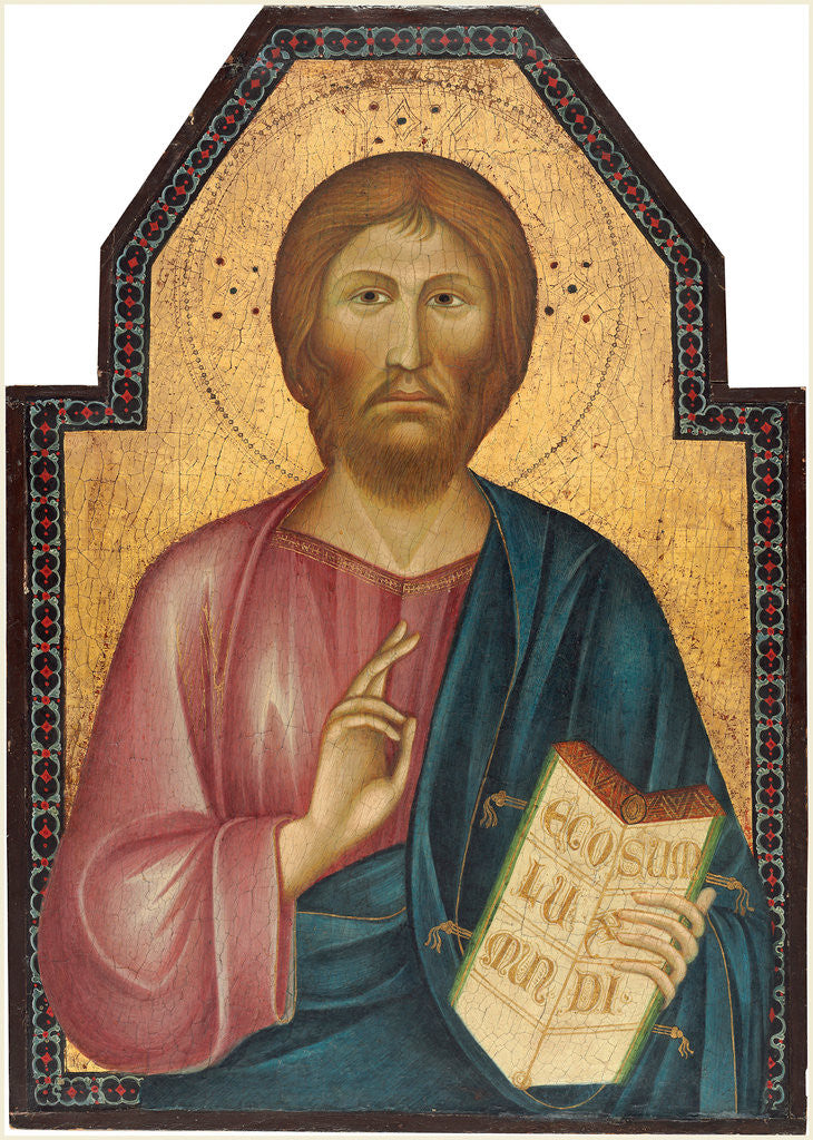 Detail of Christ between Saint Peter and Saint James Major middle panel, late 13th century by Follower of Cimabue
