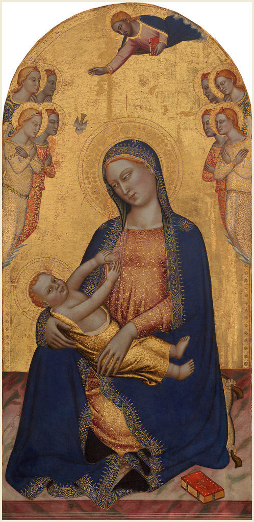 Detail of Madonna and Child with Angels by Orcagna and Jacopo di Cione