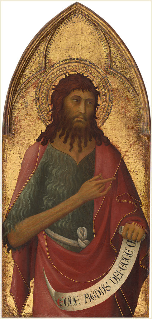 Detail of Saint John the Baptist by Lippo Memmi