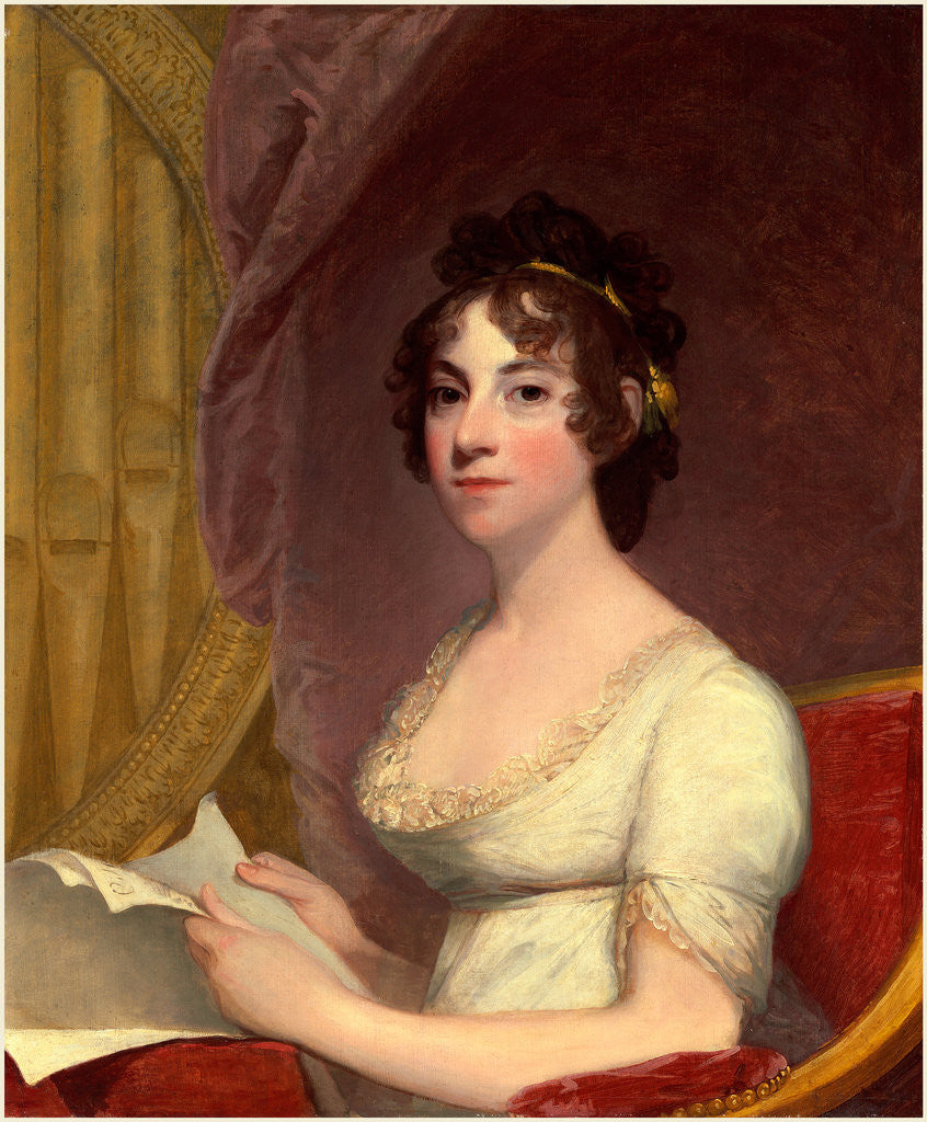 Detail of American, Anna Maria Brodeau Thornton, 1804 by Gilbert Stuart