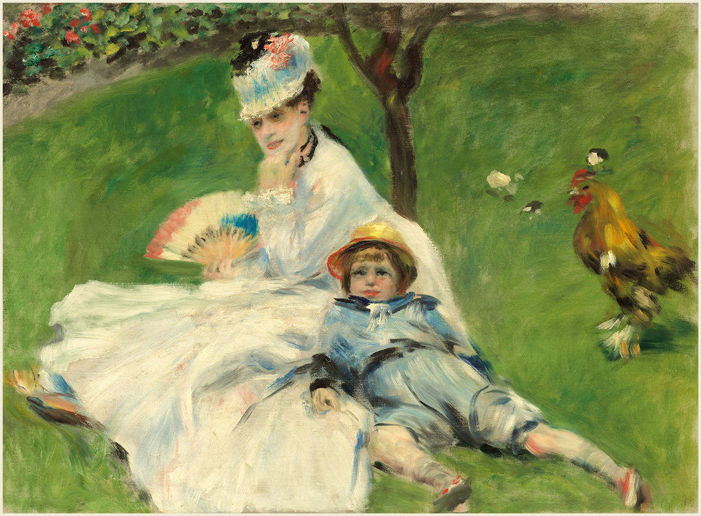 Detail of Madame Monet and Her Son, 1874 by Auguste Renoir
