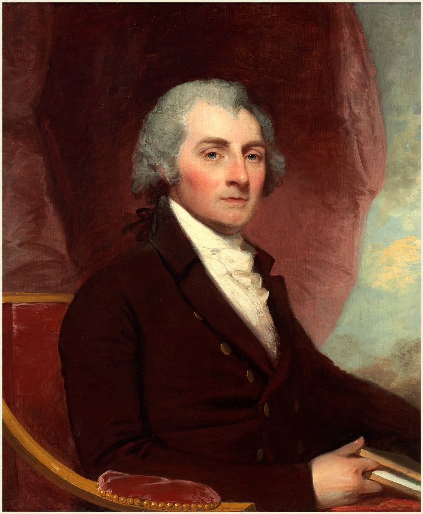Detail of American, William Thornton, 1804 by Gilbert Stuart