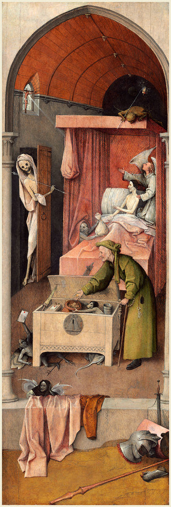 Detail of Death and the Miser by Hieronymus Bosch