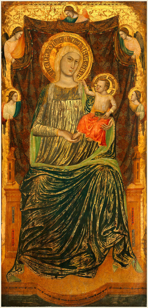 Detail of Madonna and Child with Angels by Master of the Life of Saint John the Baptist