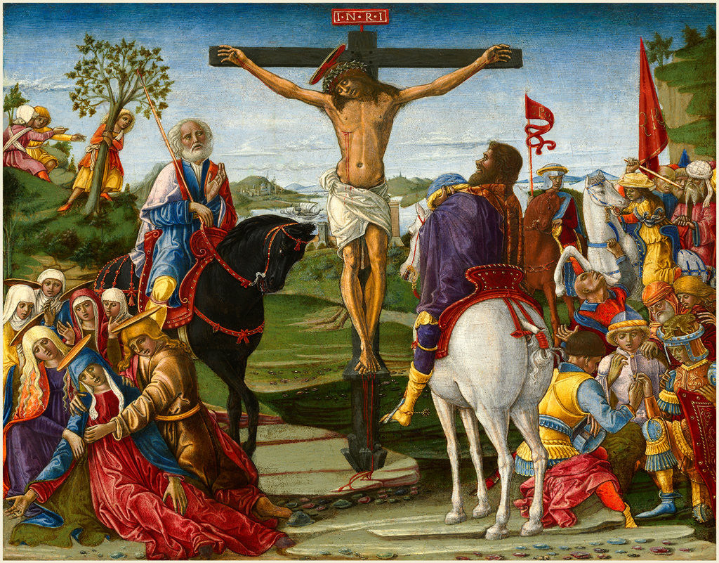Detail of The Crucifixion by Benvenuto di Giovanni