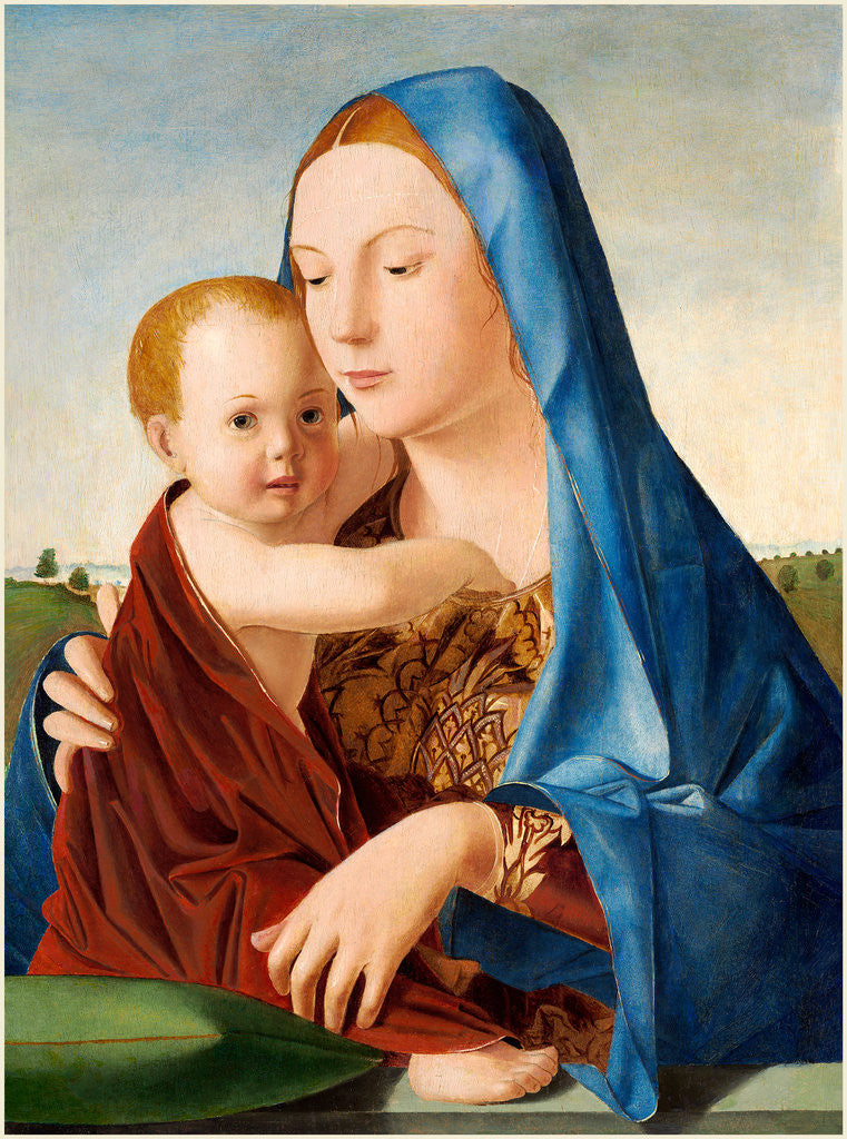 Detail of Madonna and Child by Antonello da Messina