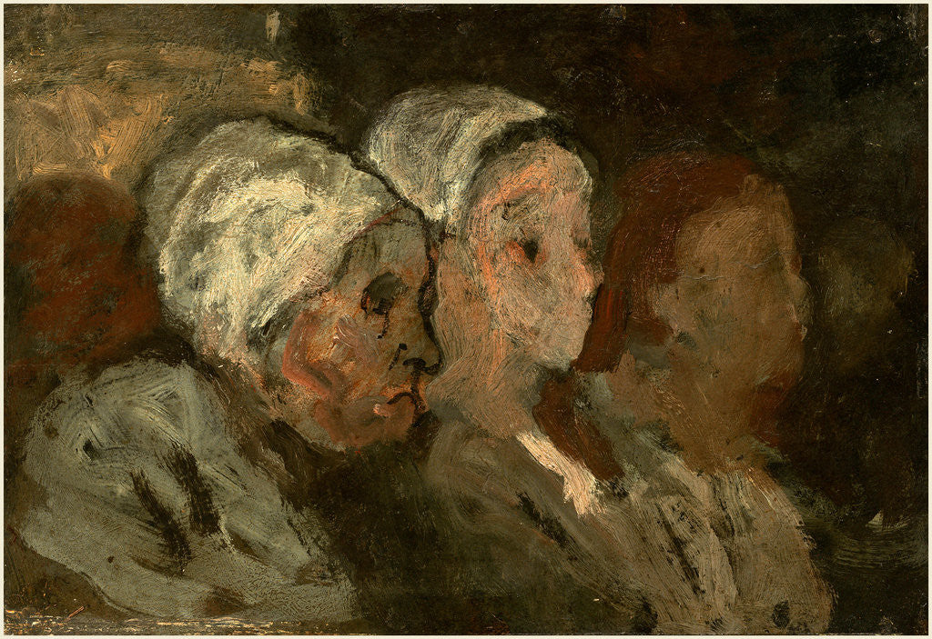 Detail of In Church by Honoré Daumier