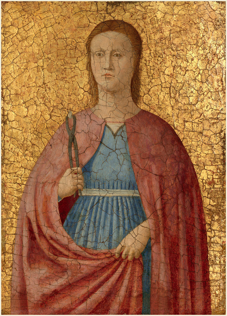 Detail of Saint Apollonia by Piero della Francesca