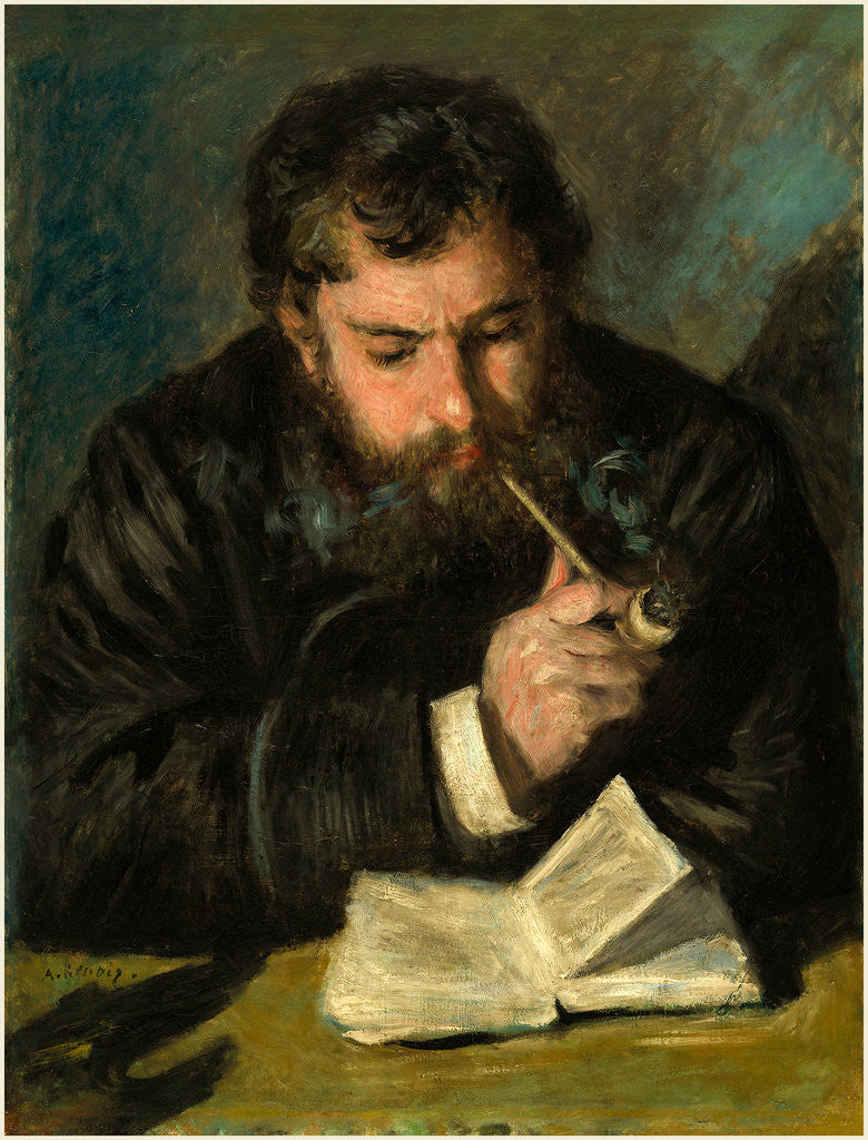 Detail of Claude Monet, 1872 by Auguste Renoir