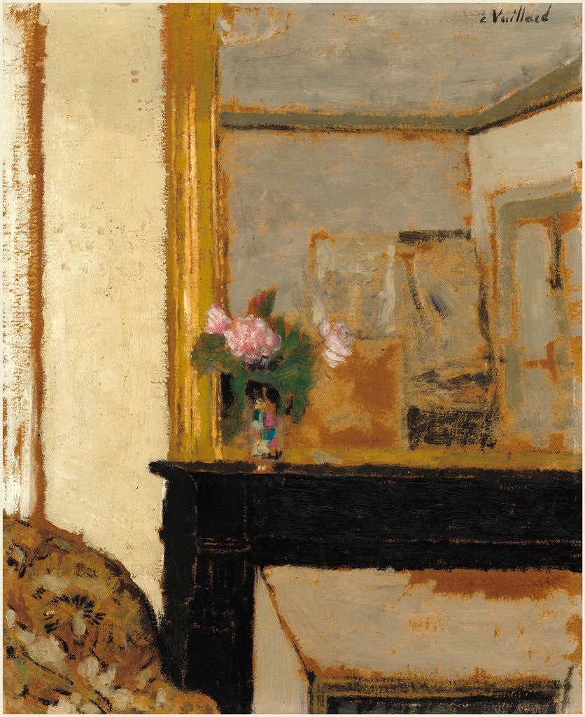Detail of Vase of Flowers on a Mantelpiece, c. 1900 by Edouard Vuillard