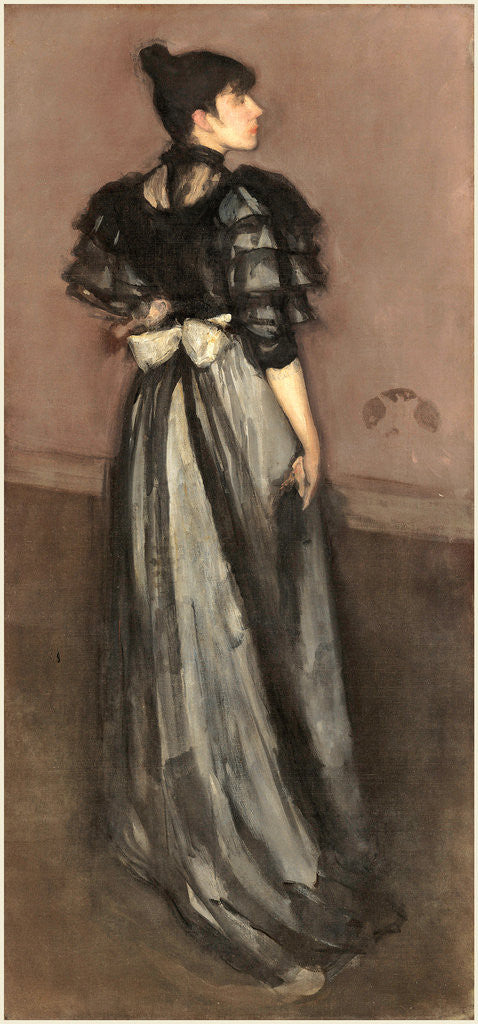 Detail of Mother of Pearl and Silver: The Andalusian by James McNeill Whistler
