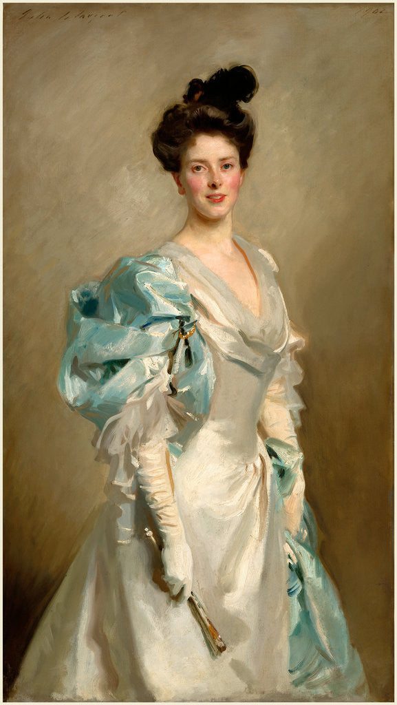 Detail of Mary Crowninshield Endicott Chamberlain by John Singer Sargent