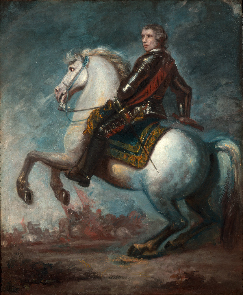 Detail of Sir Jeffrey Amherst by Sir Joshua Reynolds