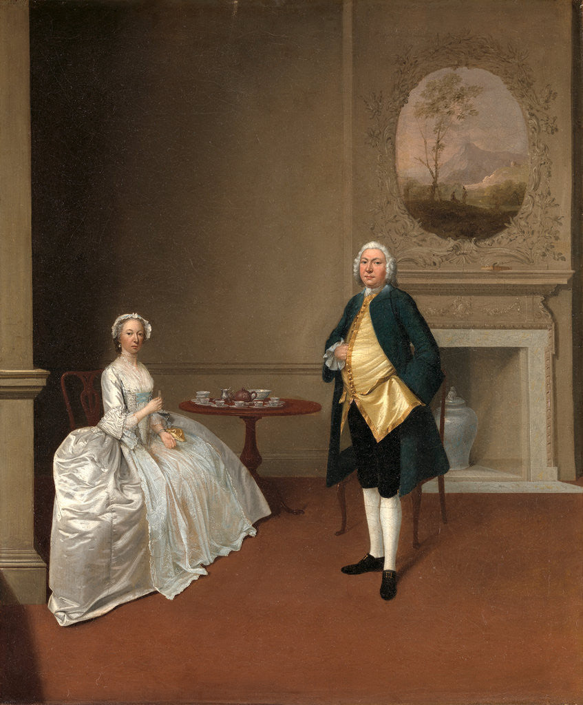 Detail of Mr. and Mrs. Hill by Arthur Devis