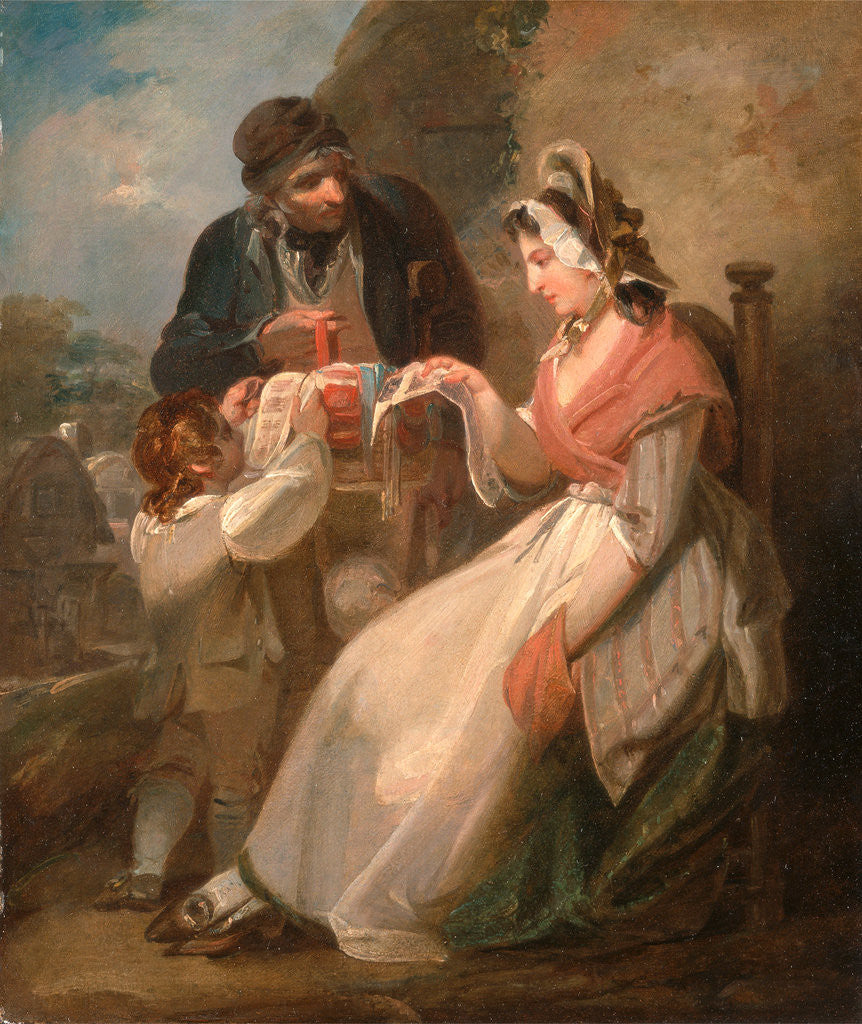 Detail of The Wandering Sailor The Ballad Seller by Henry Singleton