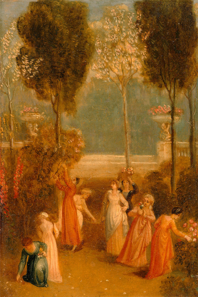 Detail of The Garden by Thomas Stothard