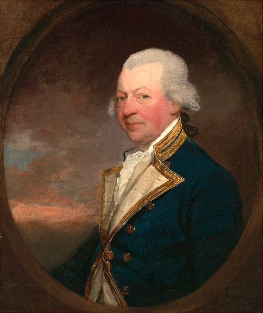 Detail of Captain John MacBride by Gilbert Stuart