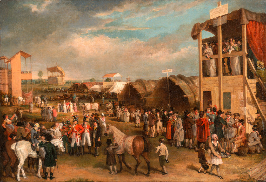Detail of An Extensive View of the Oxford Races by Charles Turner
