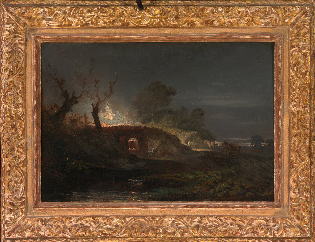 Detail of Limekiln at Coalbrookdale Lime Kilns by Night by Joseph Mallord William Turner