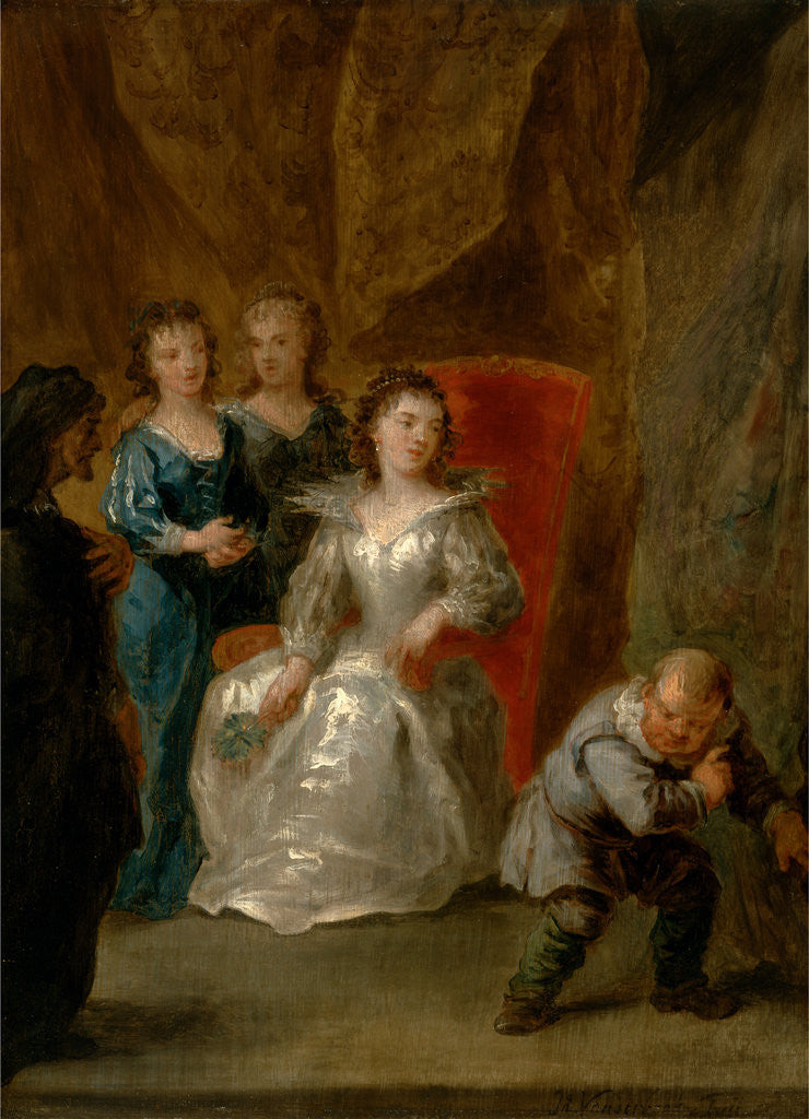 Detail of A Scene from Don Quixote (Vol.II, Ch.XXIII) by John Vanderbank