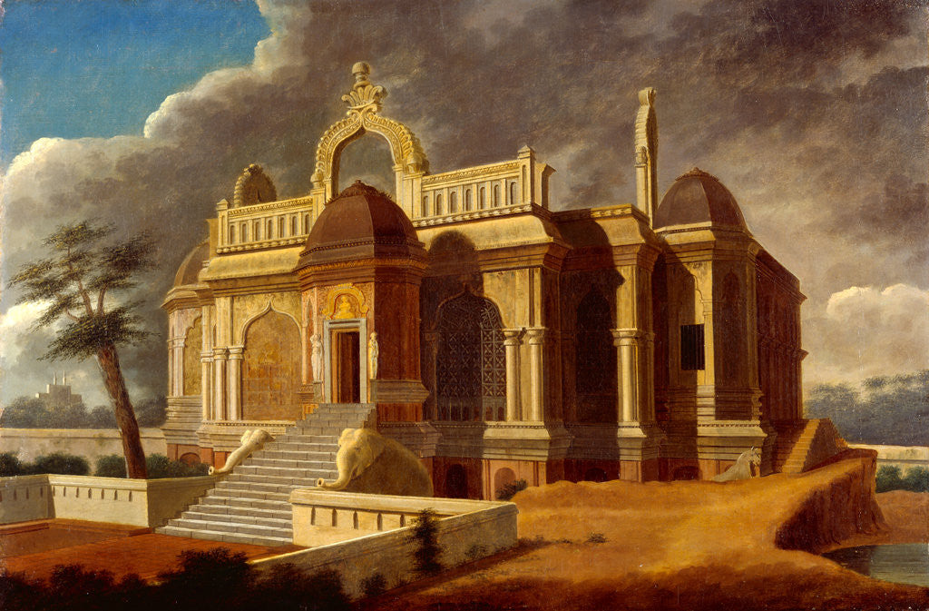 Detail of Mausoleum with Stone Elephants by Swain Ward