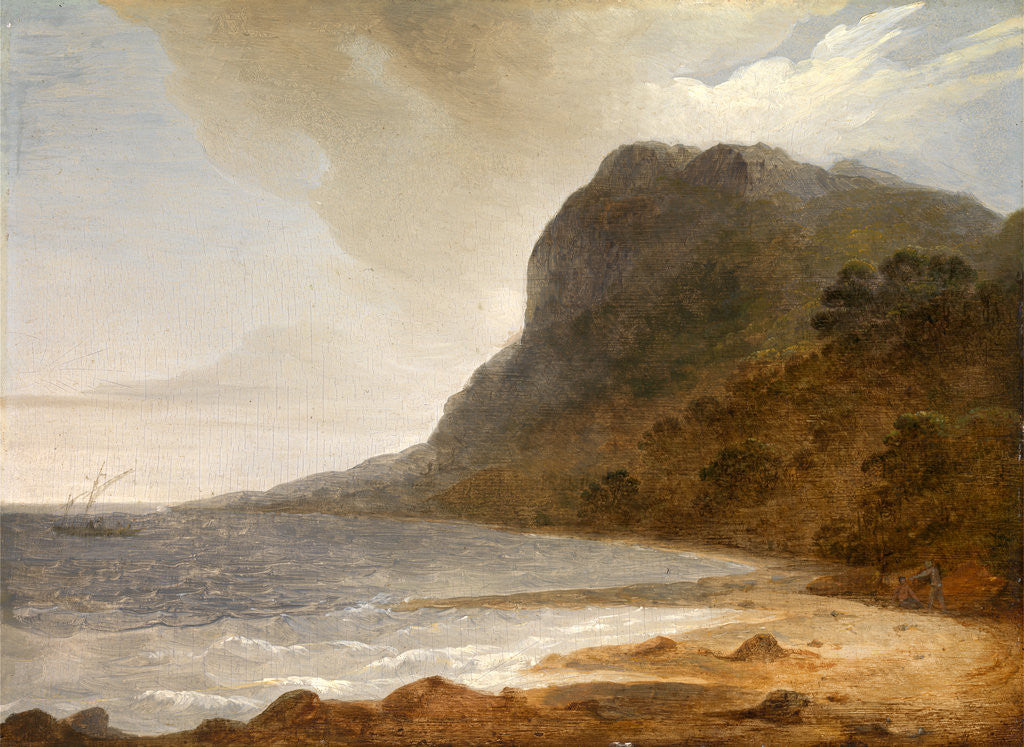 Detail of The Harbour of Pulo Condere The Harbour of Pulo Condore by John Webber