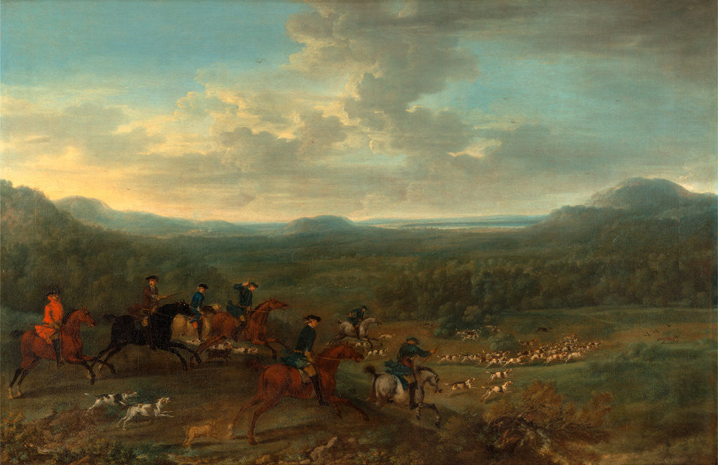 Detail of A Fox Hunt by John Wootton