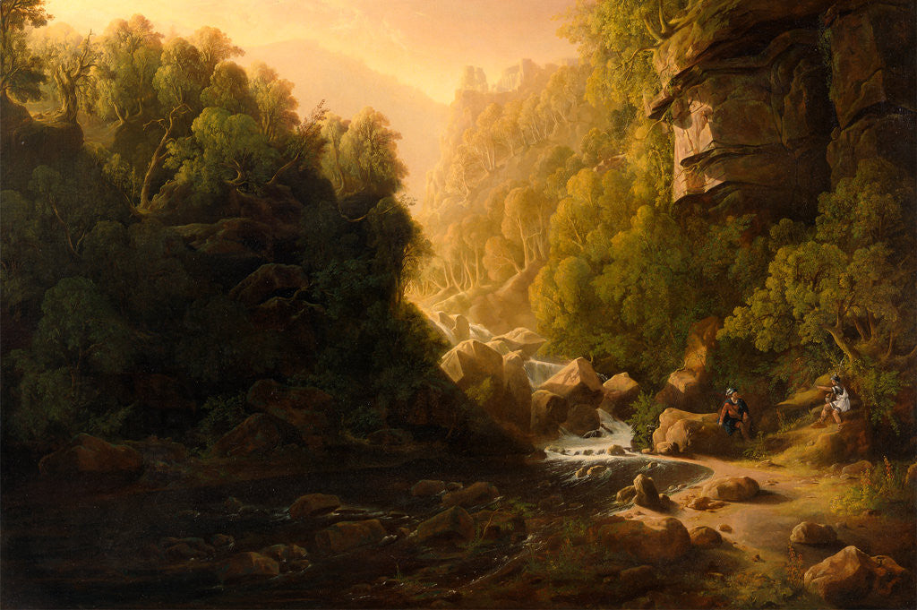 Detail of The Mountain Torrent by Francis Danby