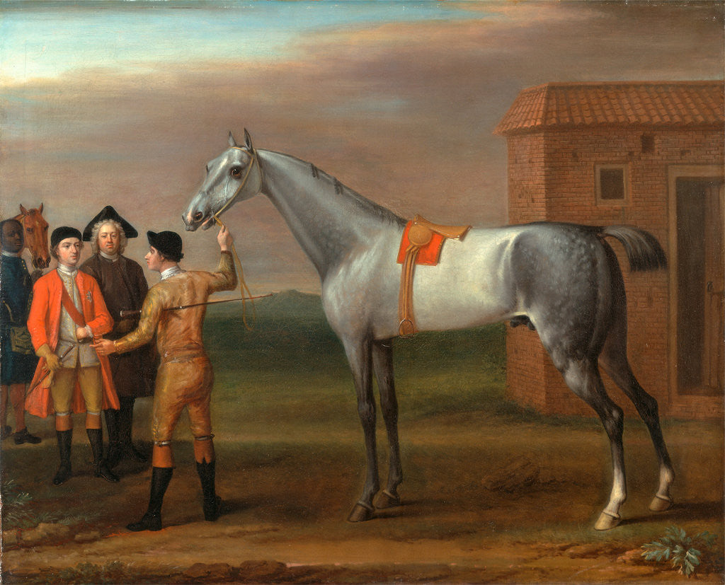 Detail of Lamprey, with His Owner Sir William Morgan, at Newmarket Lamprey at Newmarket by John Wootton