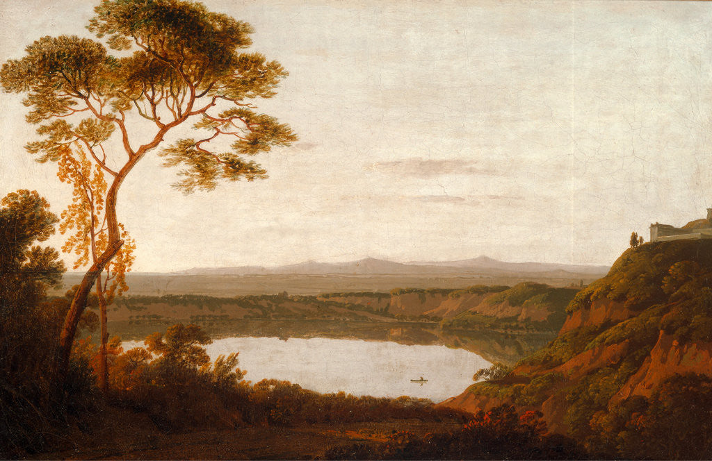 Detail of Lake Albano by Joseph Wright of Derby