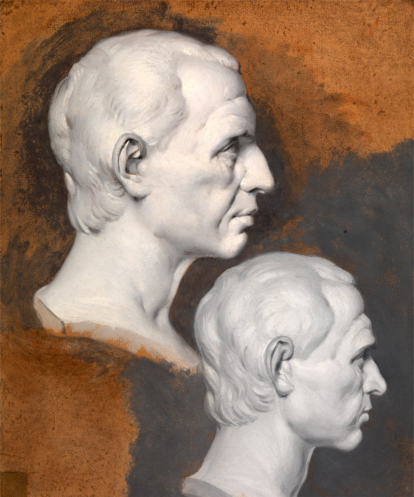 Detail of Studies of a Classical Bust A Study after an Antique Bust in Two Positions by Joseph Wright of Derby