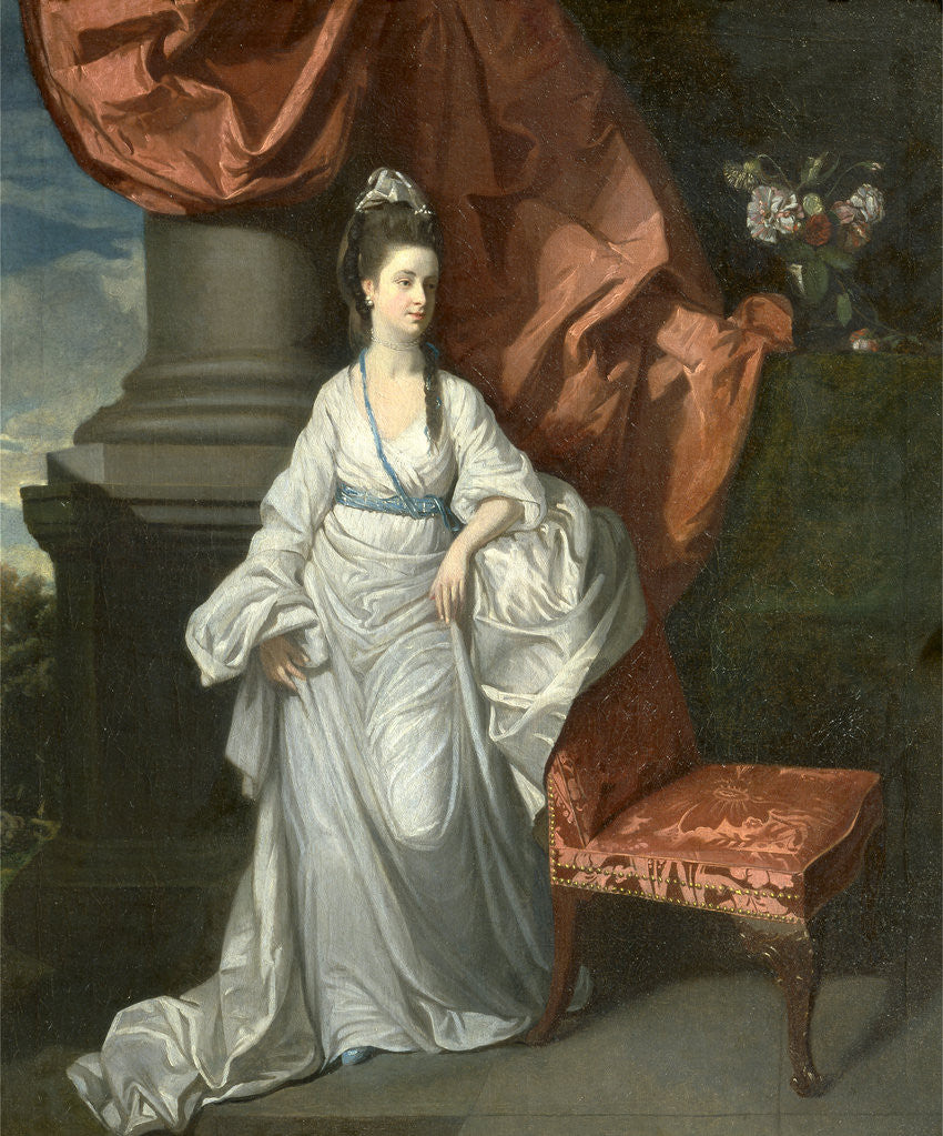 Detail of Lady Grant, Wife of Sir James Grant, Bt. by Henry Walton